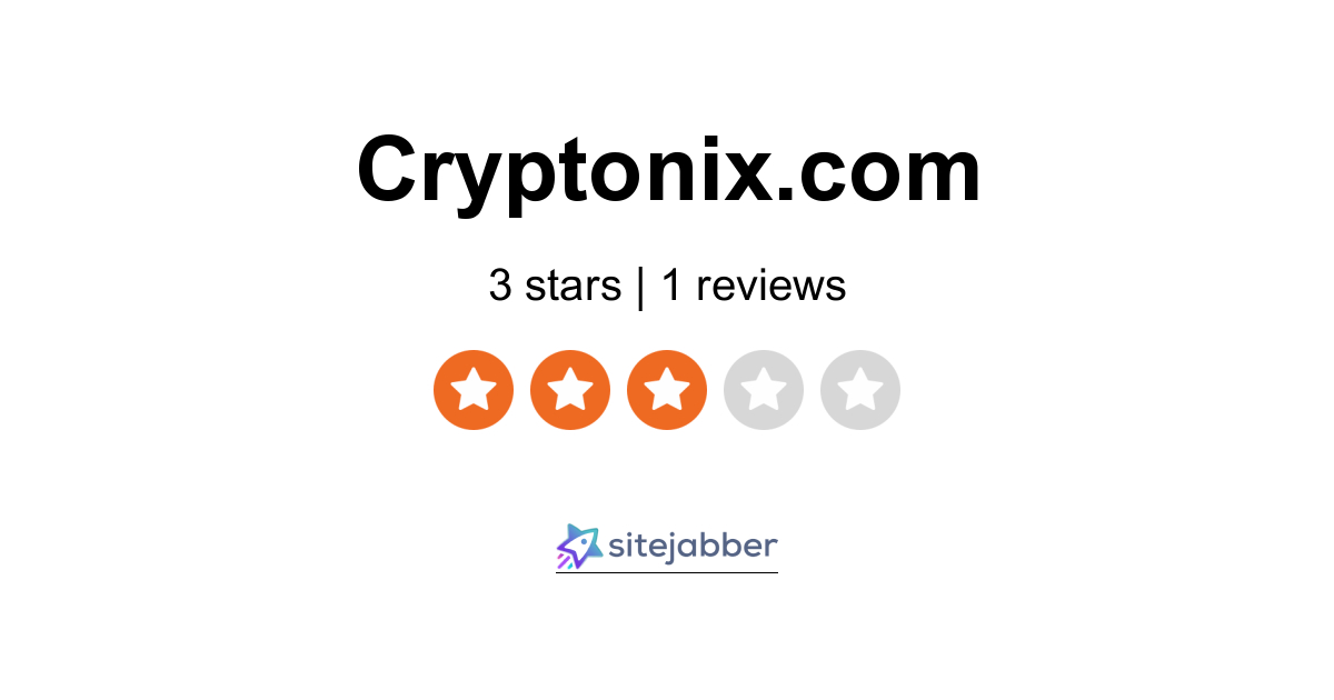 Cryptonix Reviews - 1 Reviews of Cryptonix.com | Sitejabber