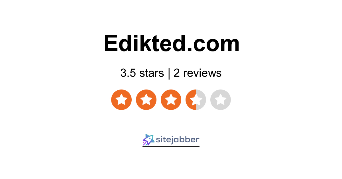 Edikted Reviews Read 2 Customer Reviews of Edikted Sitejabber