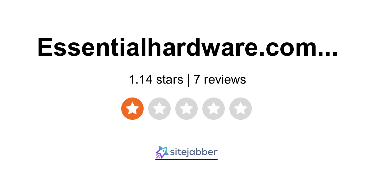 Essential Hardware Reviews - 7 Reviews of essentialhardware.com ...