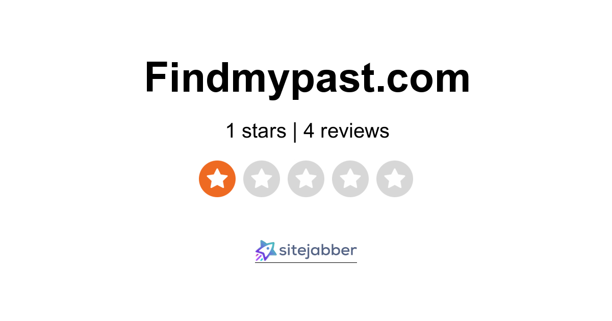 FindMyPast Reviews - Read 4 Customer Reviews of FindMyPast | Sitejabber