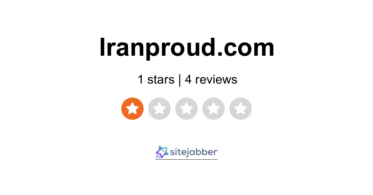 Iranproud Reviews 4 Reviews of Sitejabber