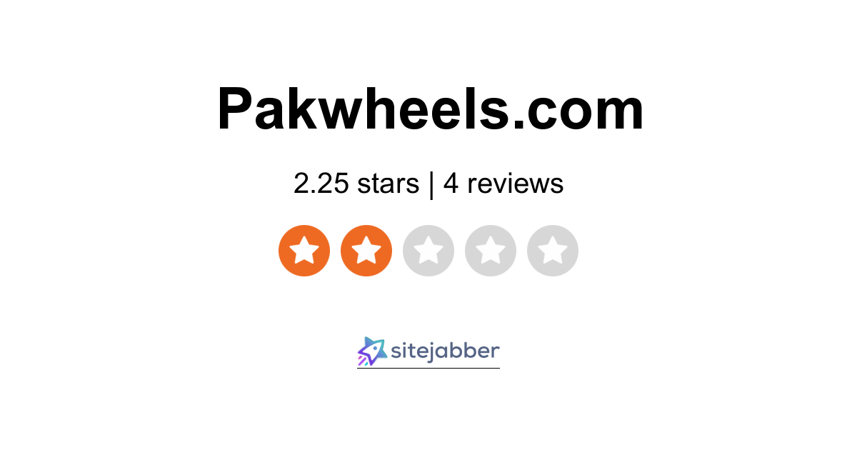 PakWheels Reviews - Read 4 Customer Reviews of PakWheels | Sitejabber
