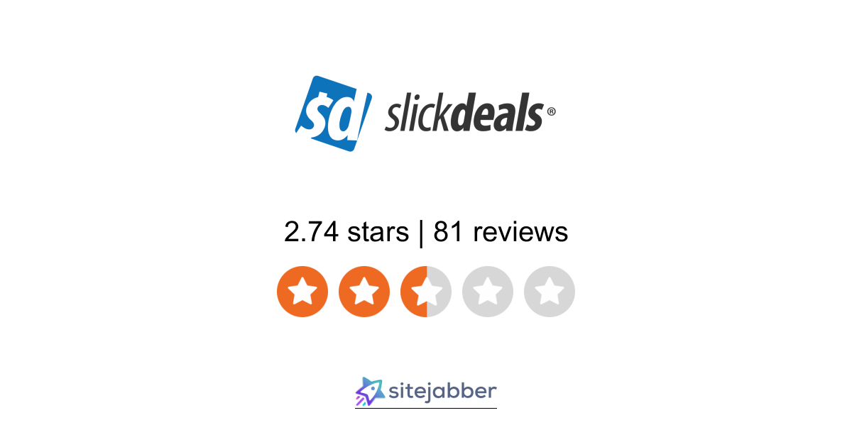 SlickDeals Reviews Read 80 Customer Reviews of SlickDeals Sitejabber