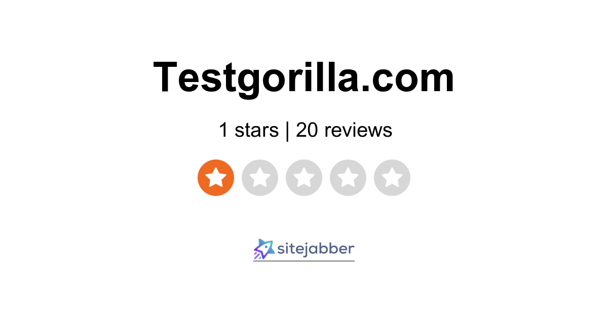 Testgorilla Reviews - 19 Reviews of Testgorilla.com | Sitejabber