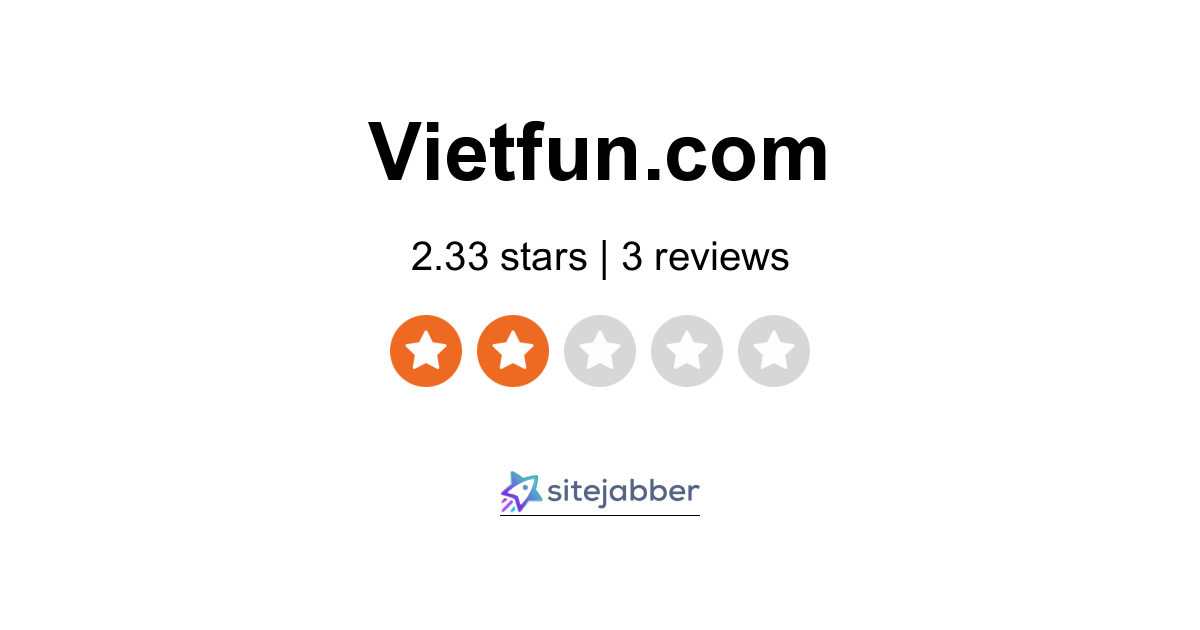 Vietfun Reviews - 3 Reviews of Vietfun.com | Sitejabber